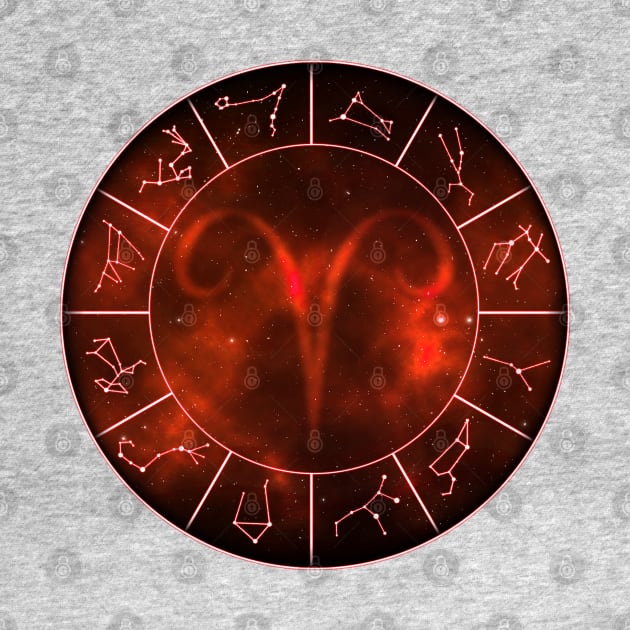 Aries Zodiac Symbol by ArnarionArt